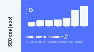 hoger in google met website