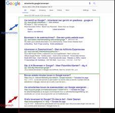 bovenaan zoekresultaten google