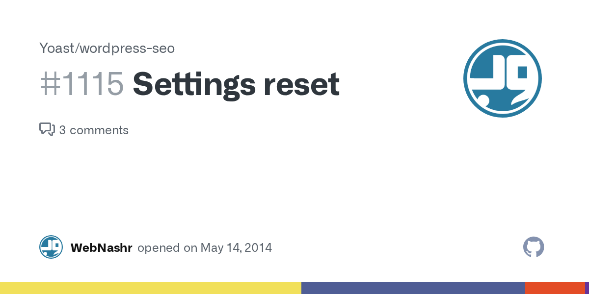 yoast seo reset