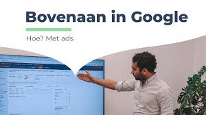 bovenaan in google
